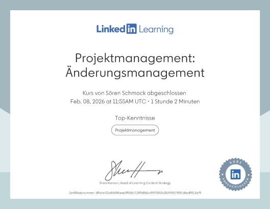 Projektmanagement: Änderungsmanagement
